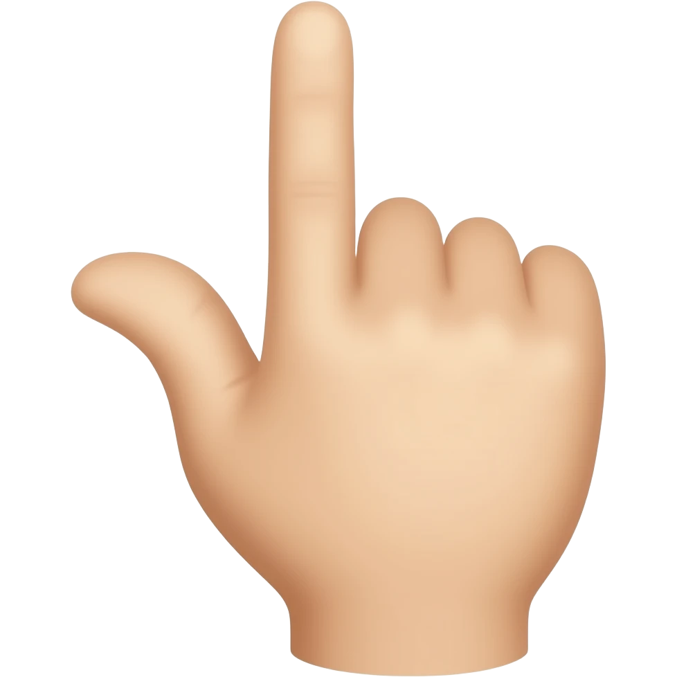 Thumb touching pointer finger emoji