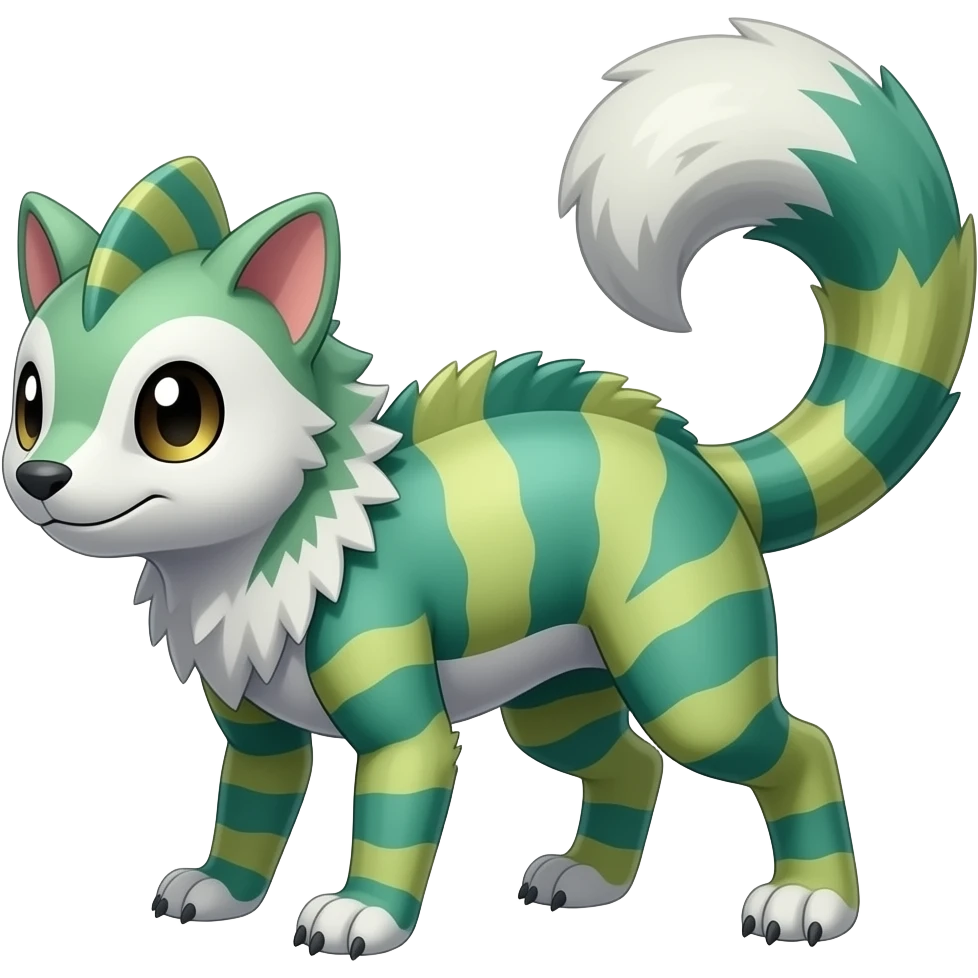 Meowstic-Kecleon-Minccino-Furret-hybrid emoji