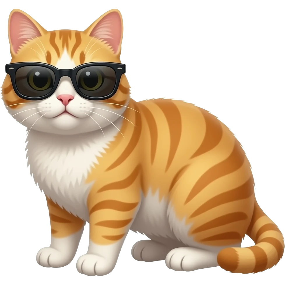 Cat wearing sunglasses emoji