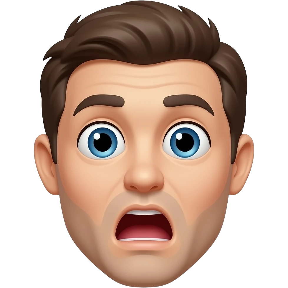 서프라이즈에 깜짝놀란 얼굴 emoji