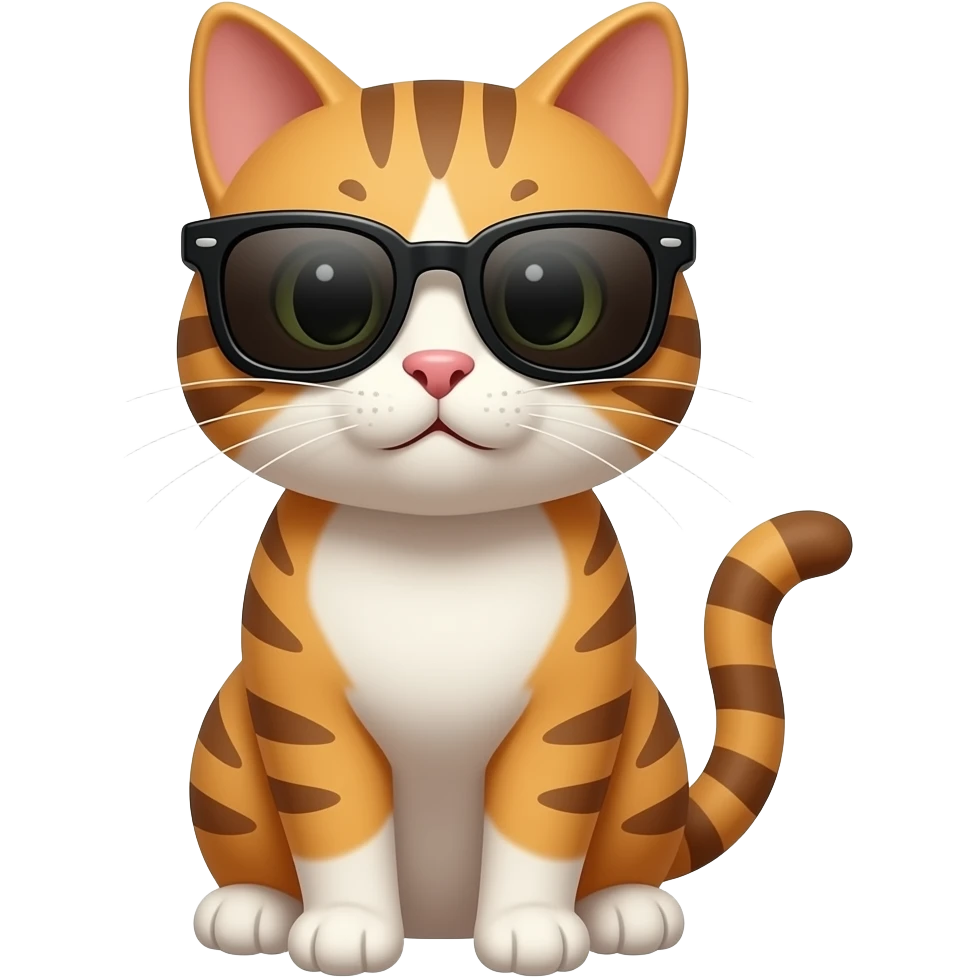 Cat wearing sunglasses emoji