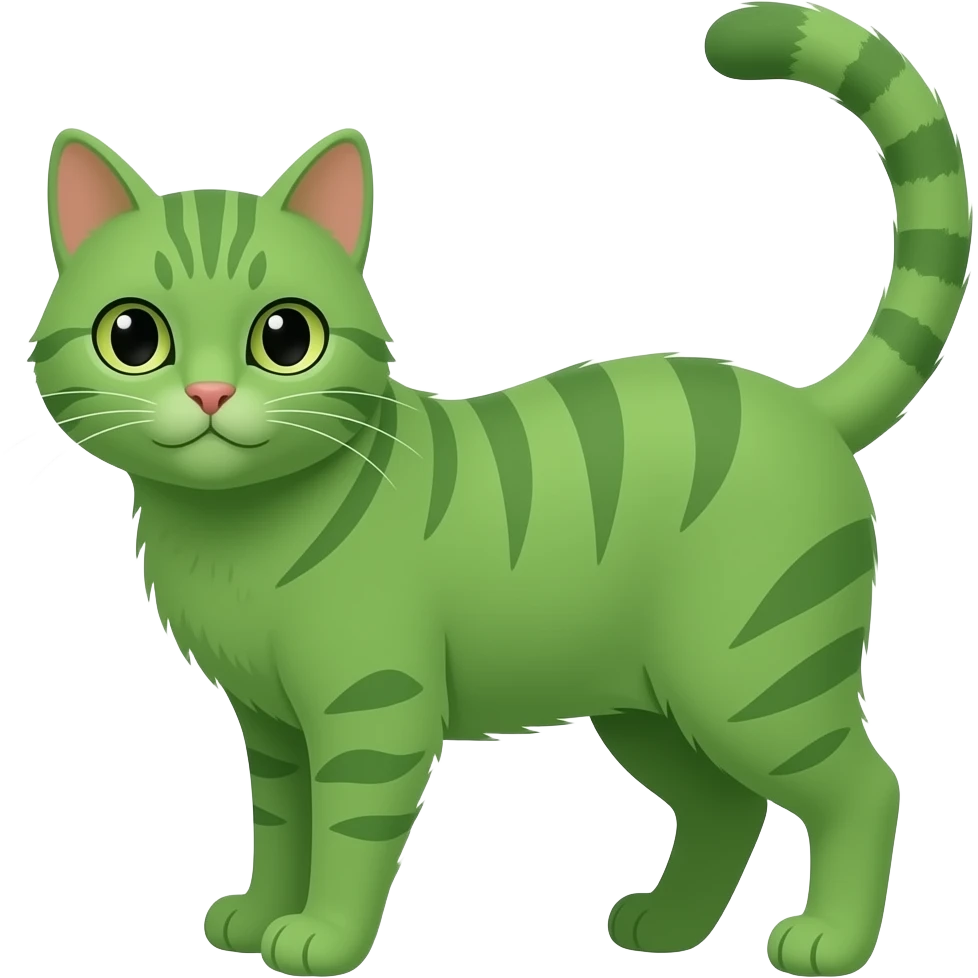 green cat emoji