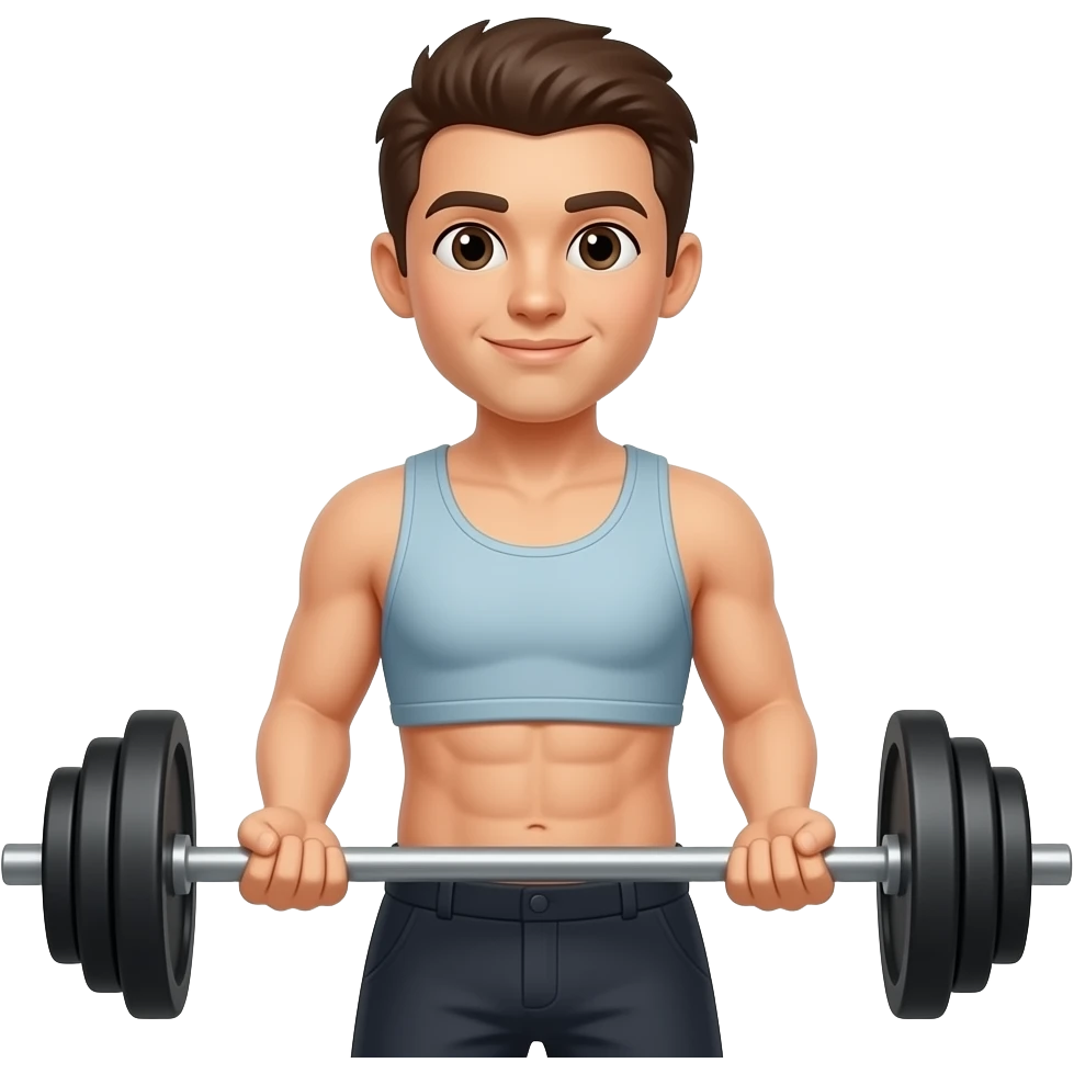 Make it in front of person who show his abs emoji