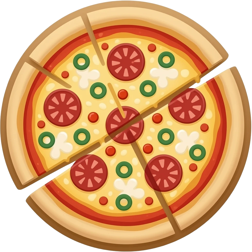 flat bread pizza emoji