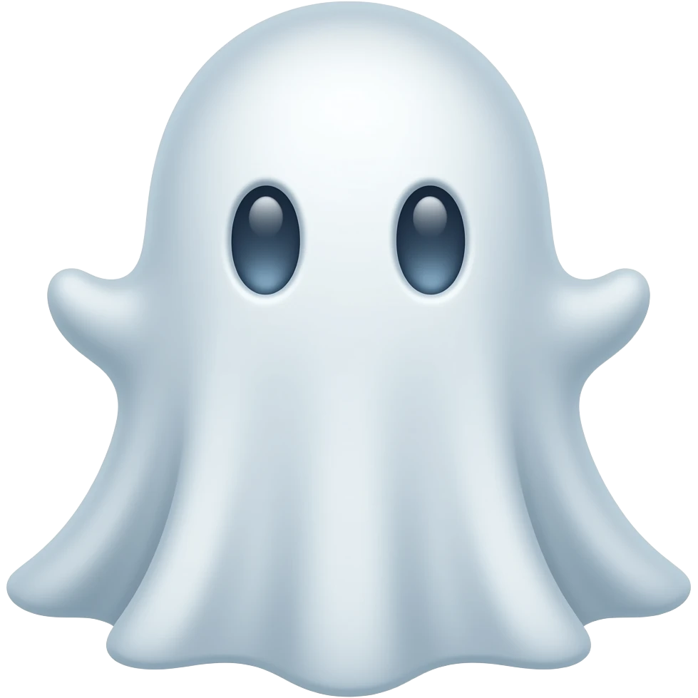 Tiny ghost emoji