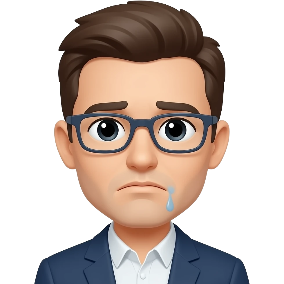 sad web designer emoji