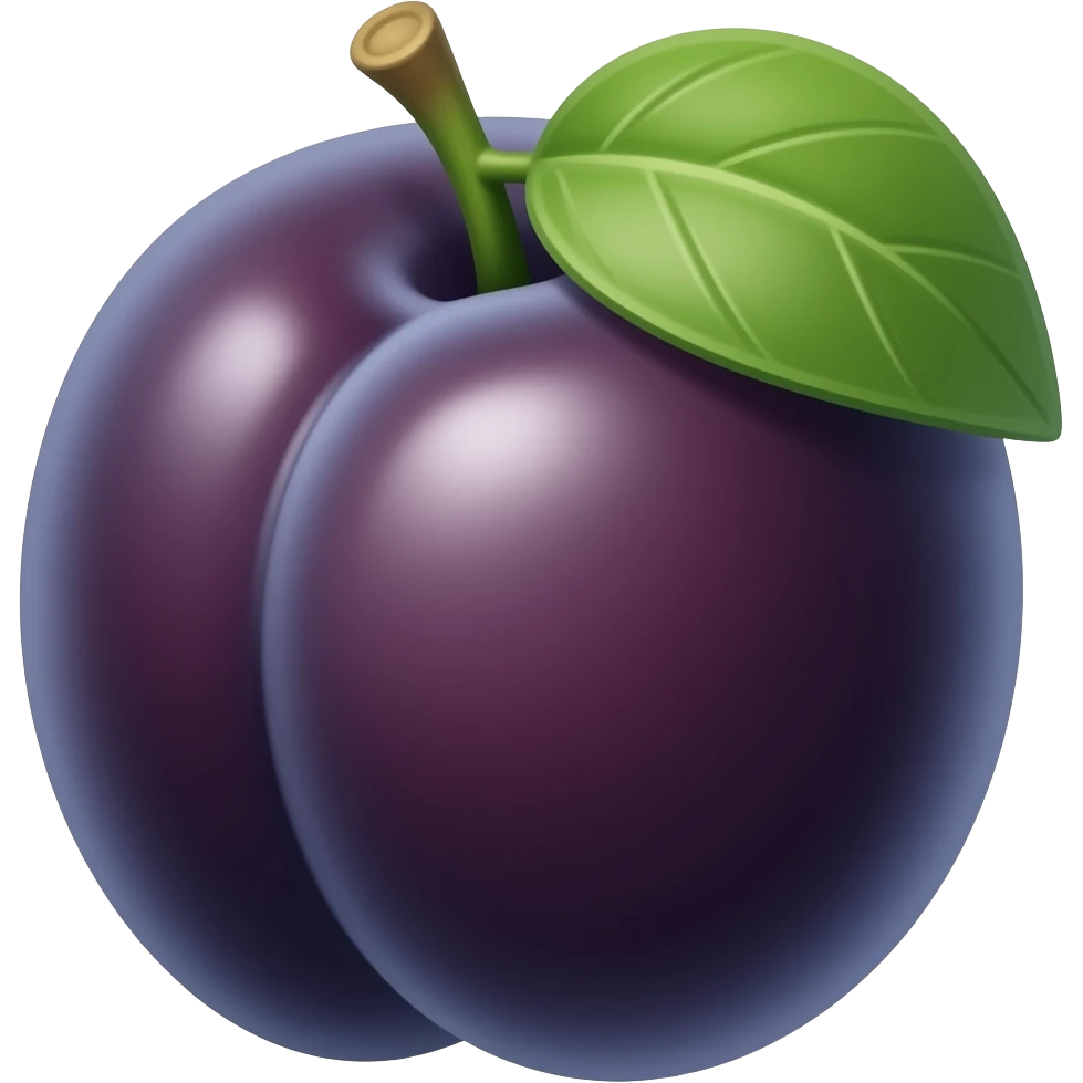 Plum emoji