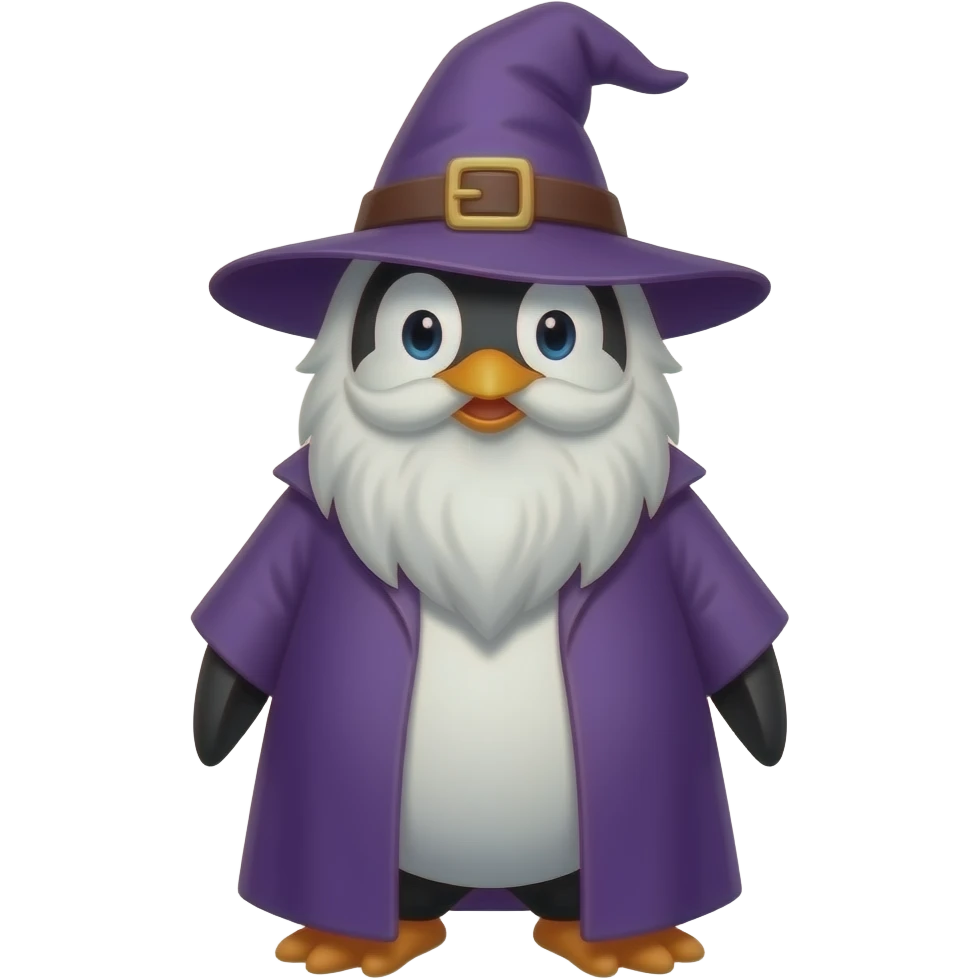 Penguin Wizard emoji