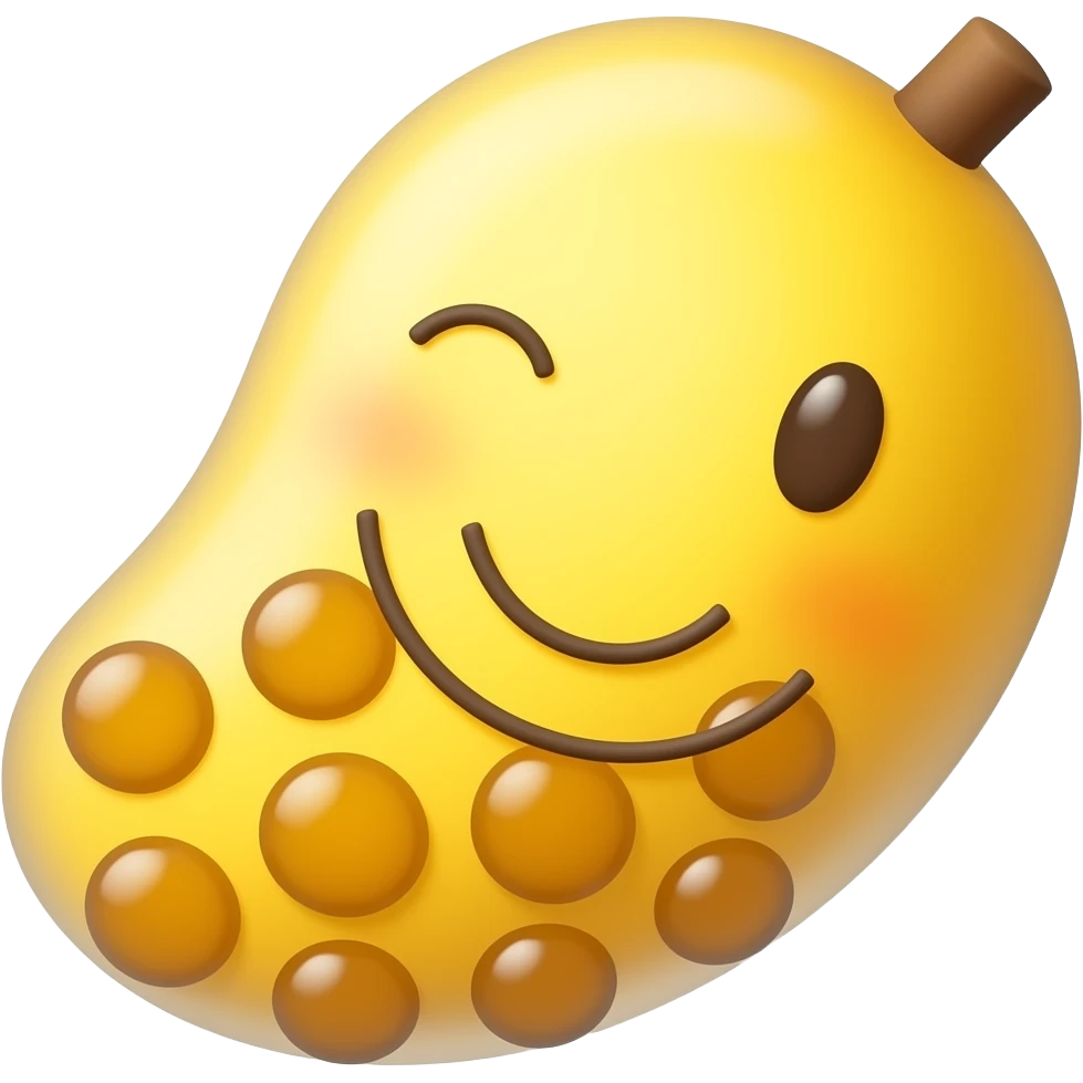 smiling mango boba emoji