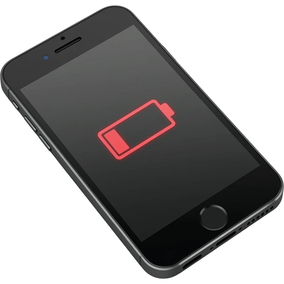 mobile low battery emoji