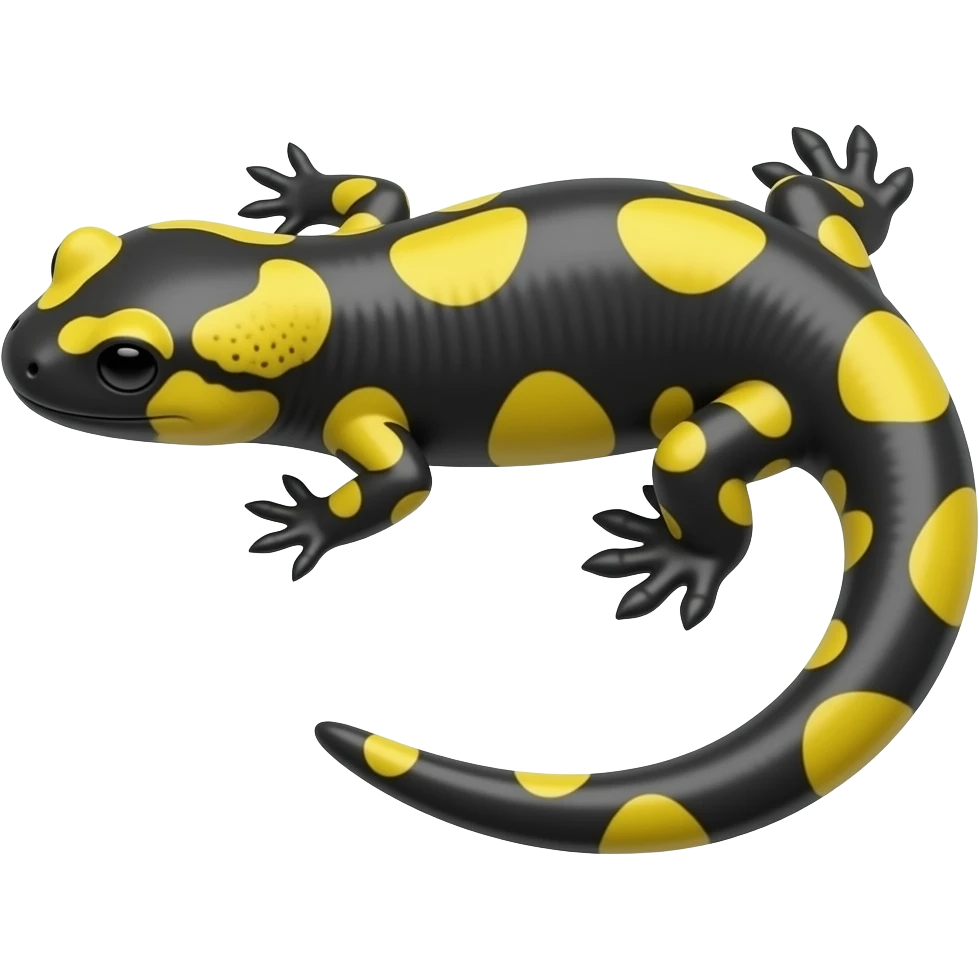 salamander black and yellow emoji