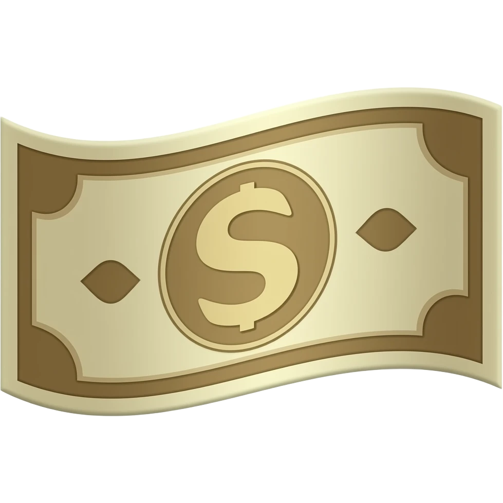 wavy smooth banknote minimalism emoji emoji