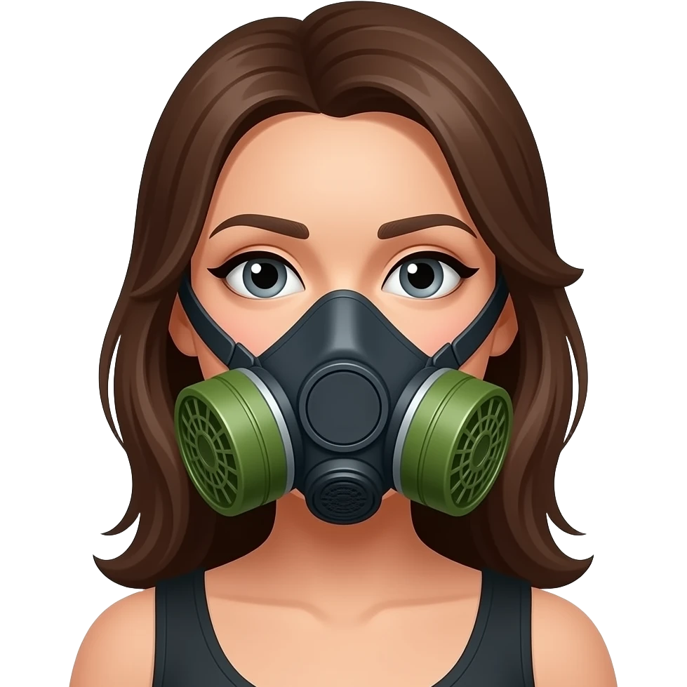 Mujer con pasamontañlas emoji