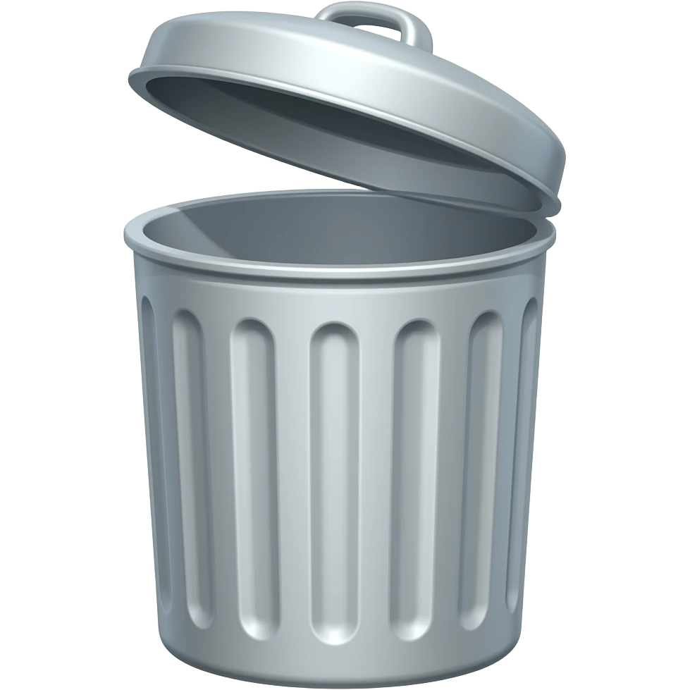 trashcan without lid emoji