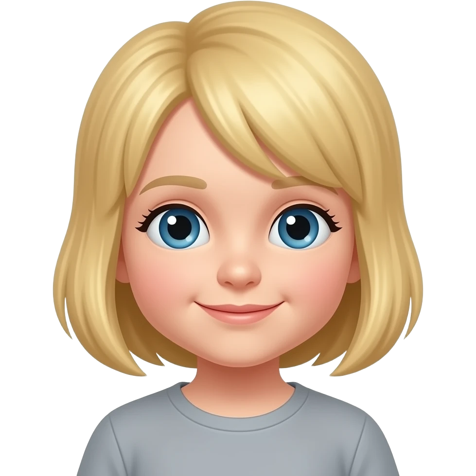 Un niño con el pelo rubio emoji