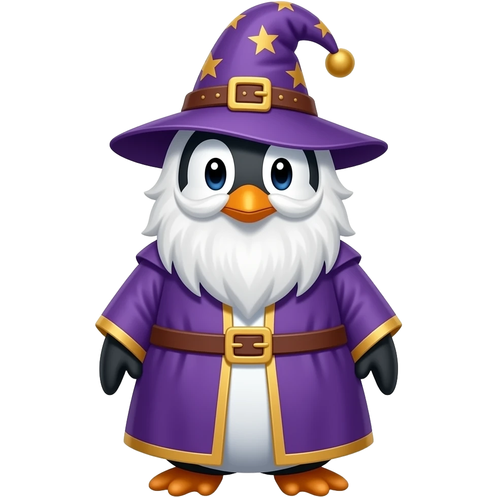 Penguin Wizard emoji
