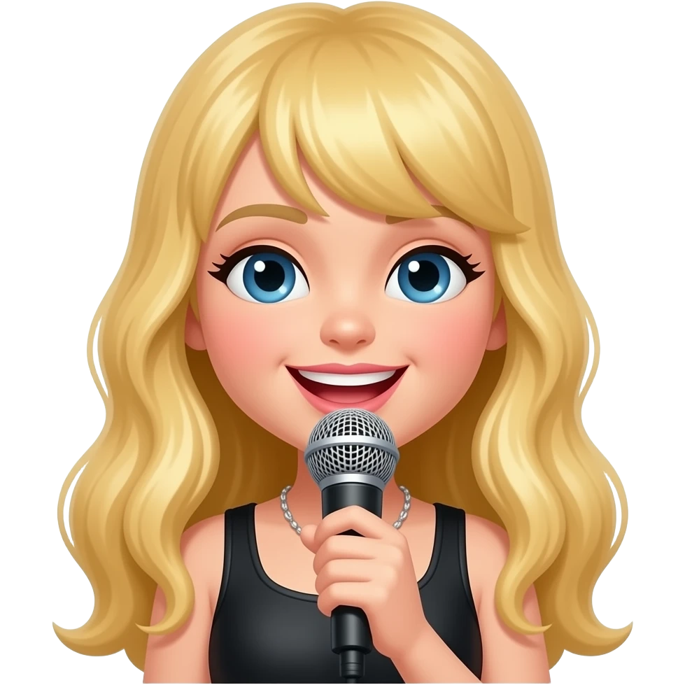a singer singing emoji