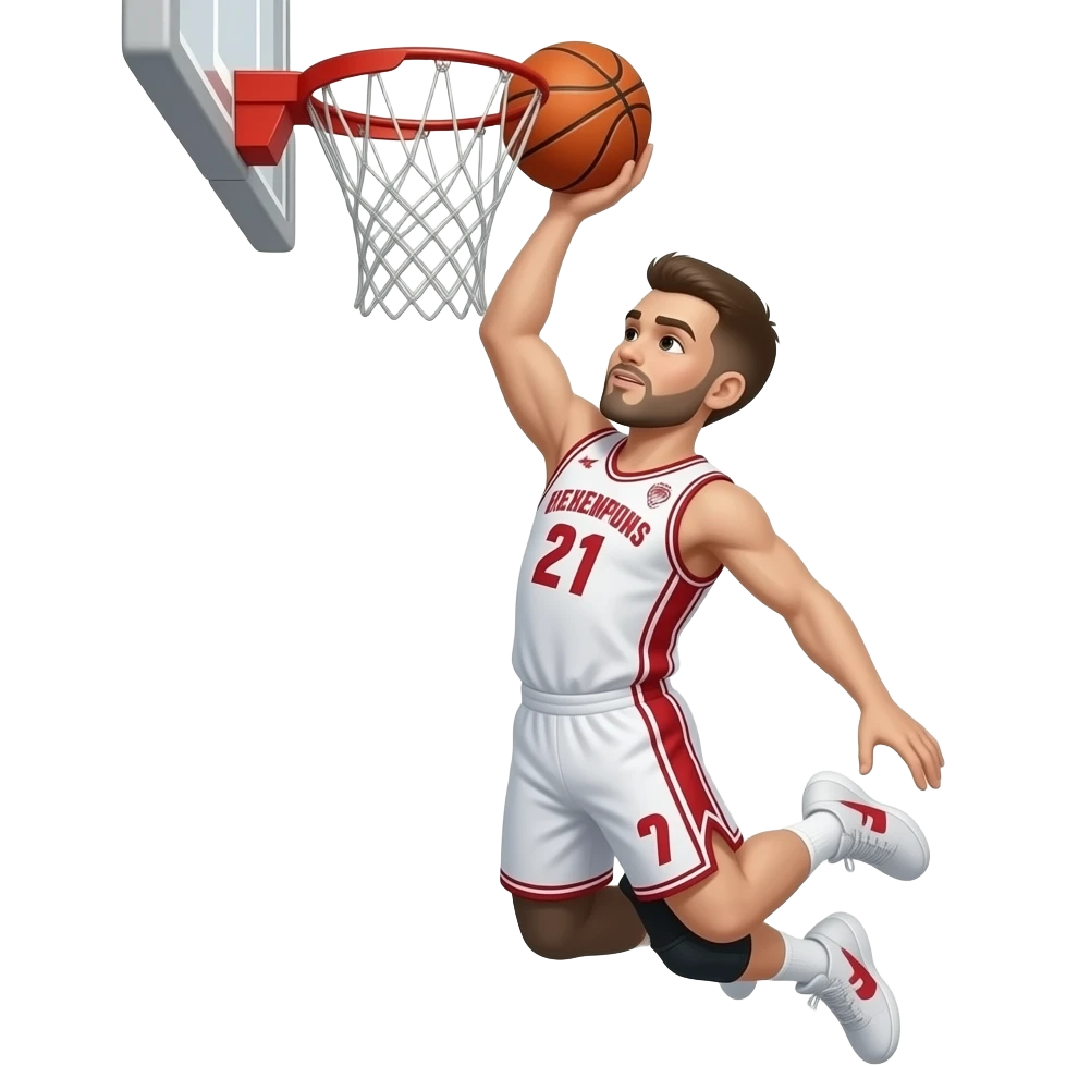 Olympiakos basketball vezenkov dunk emoji
