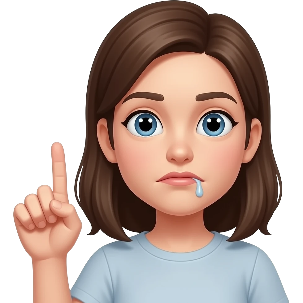 🤤🤌👧🫴 emoji