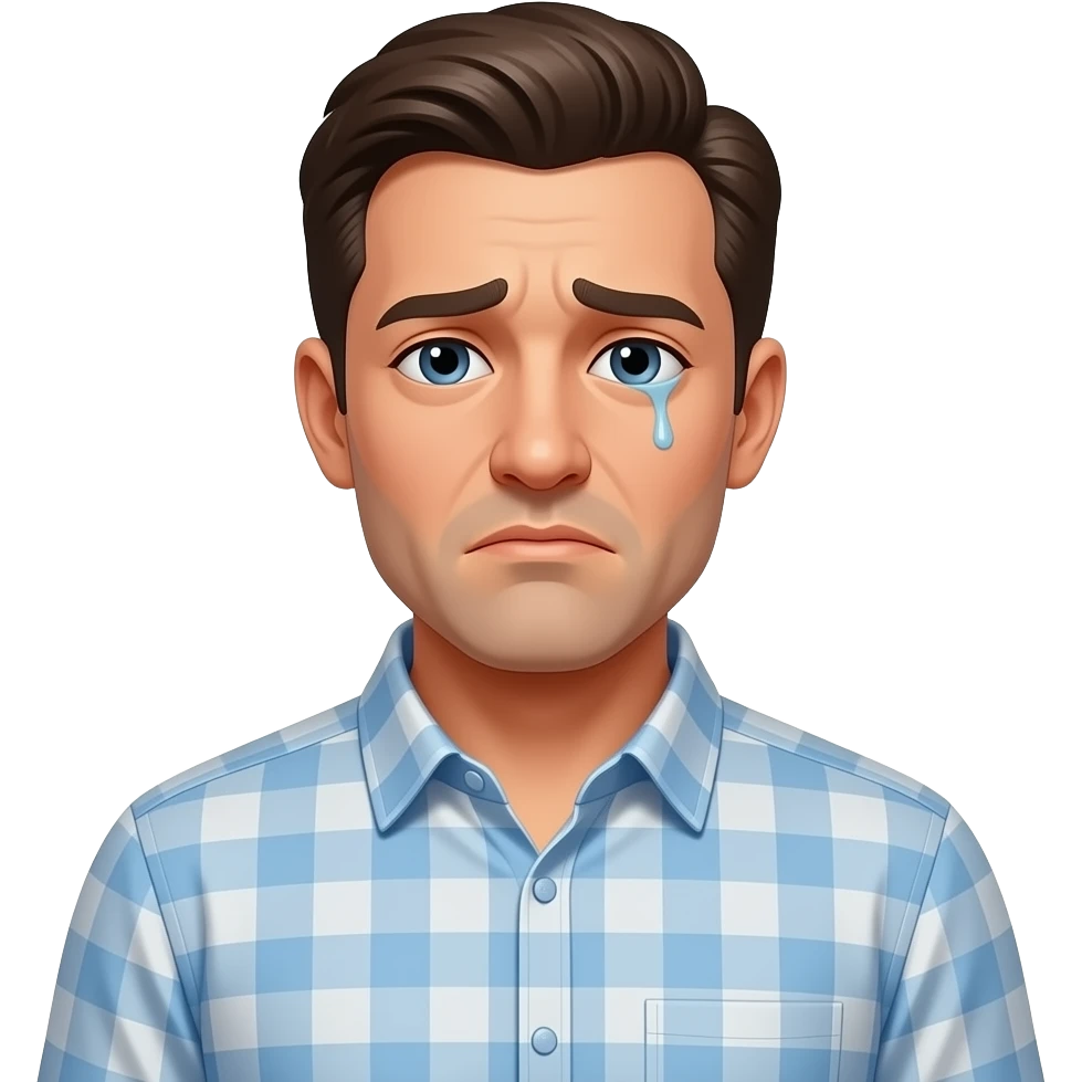 tired men in shirt emoji