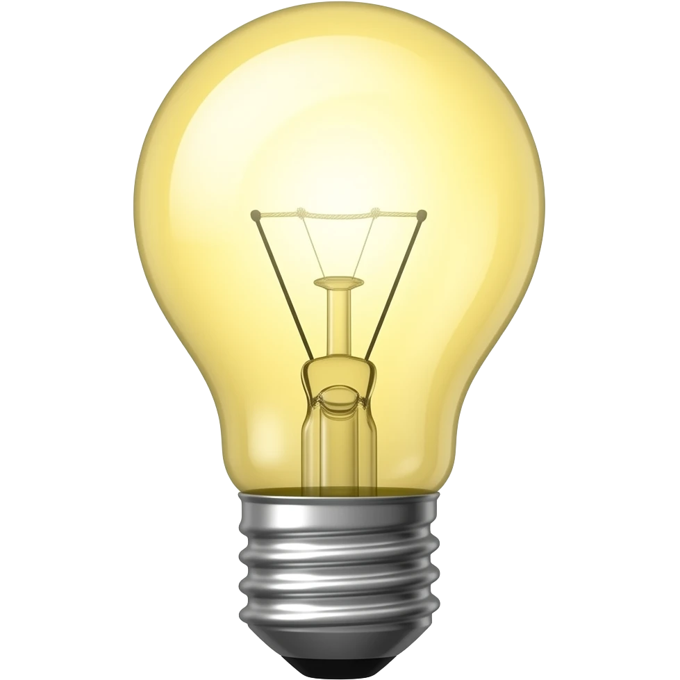 light bulb emoji