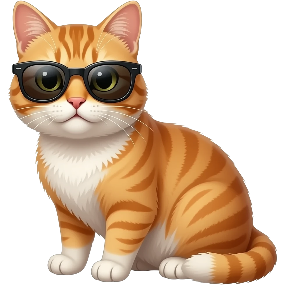Cat wearing sunglasses emoji