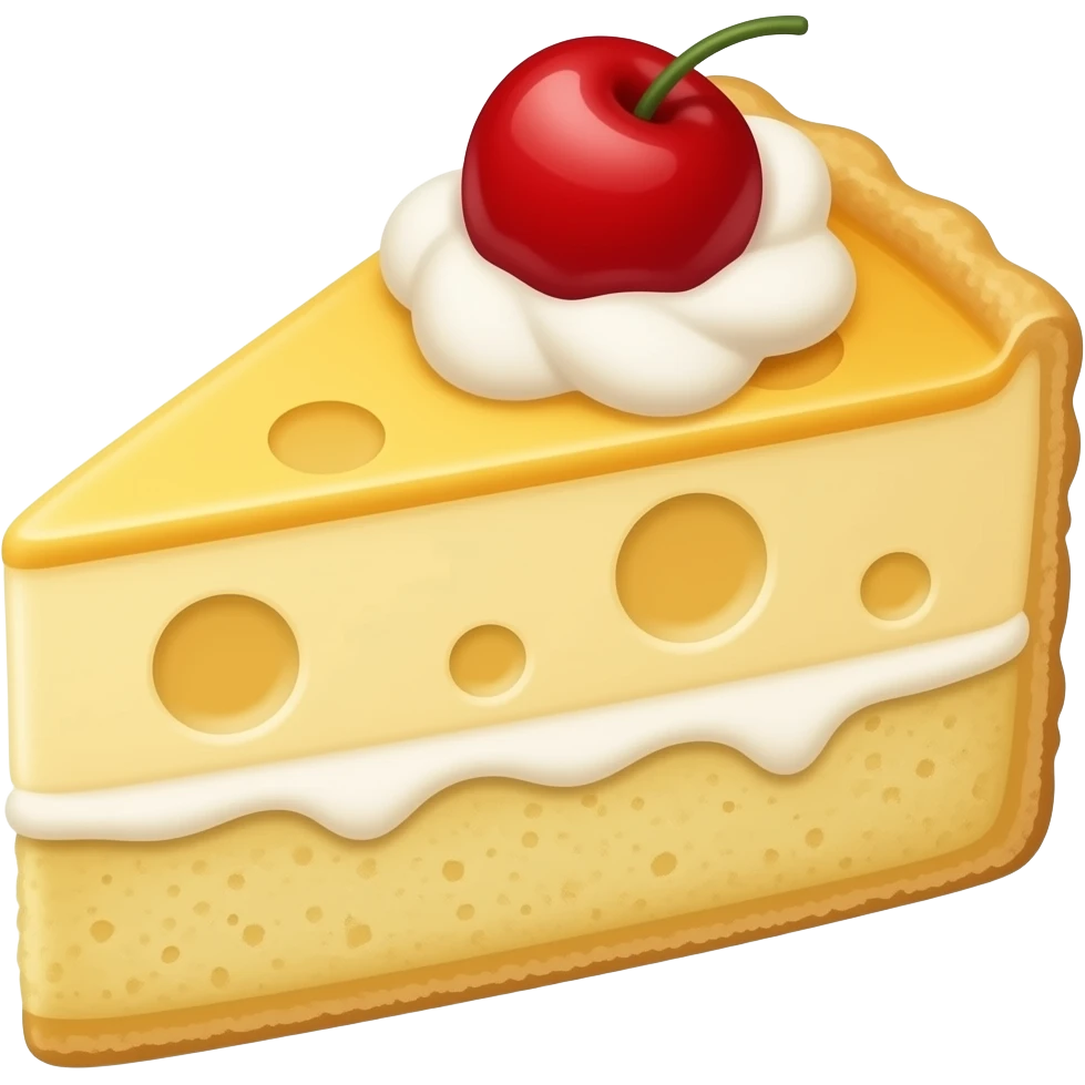 кусочек пирога из сырного мусса emoji