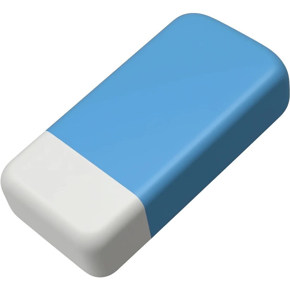 Eraser blue emoji