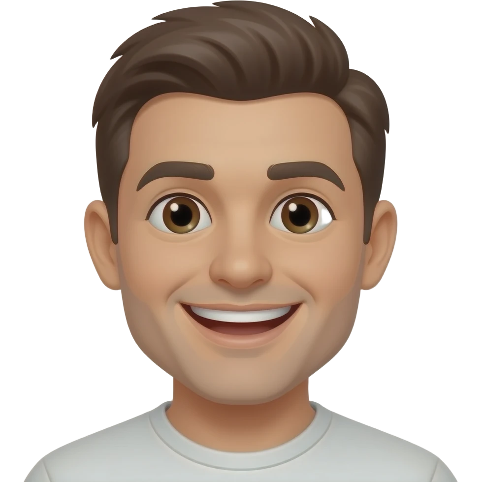 Risa de hombre emoji