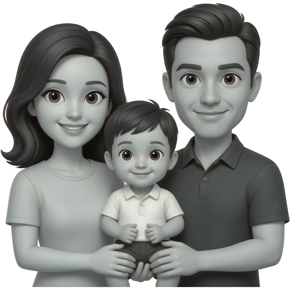 think pair share child black and white emoji