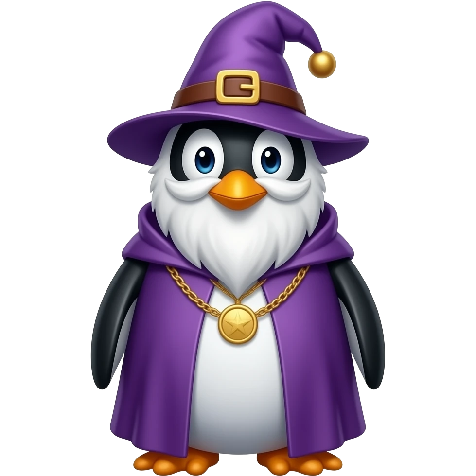Penguin Wizard emoji