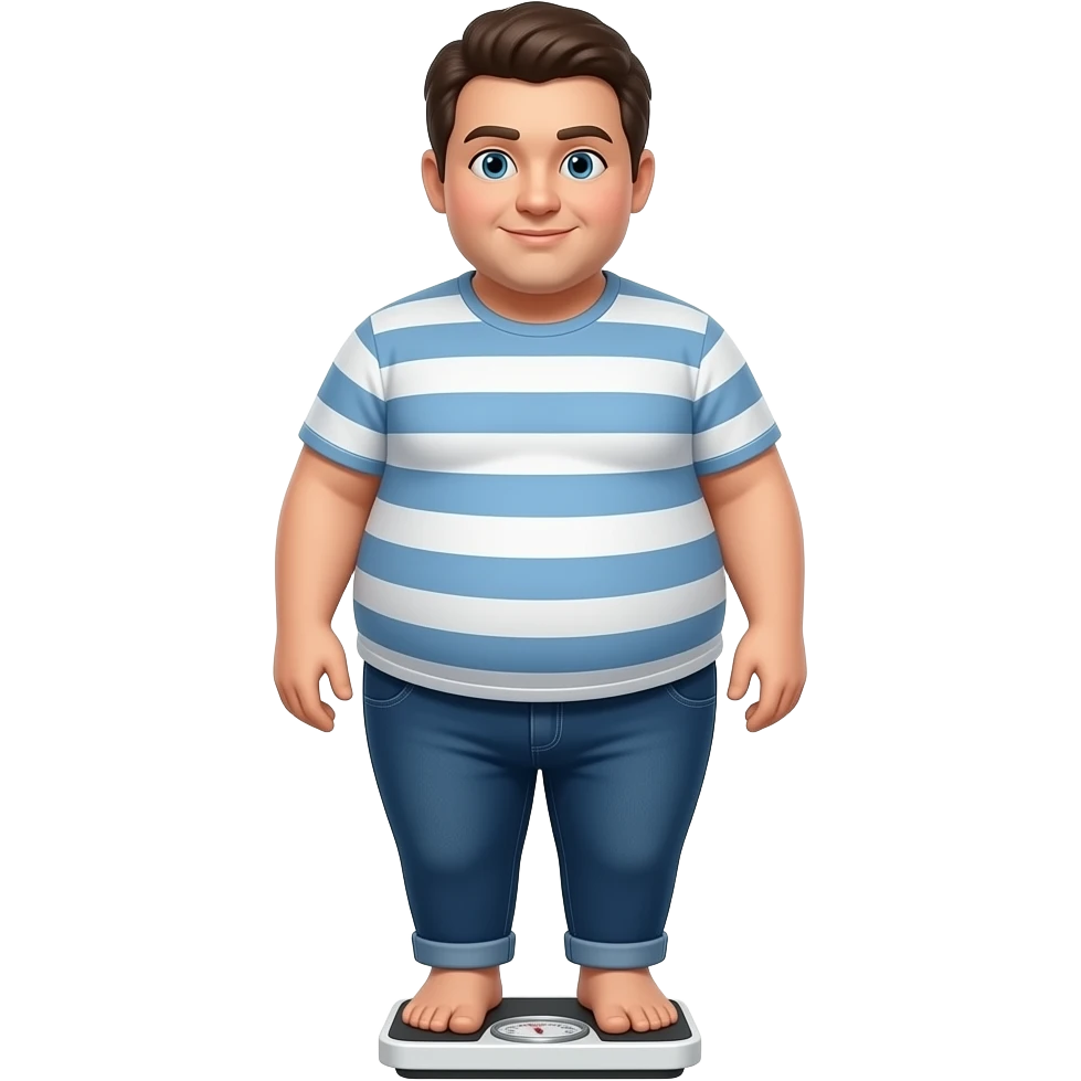 obesity, scale, fat emoji