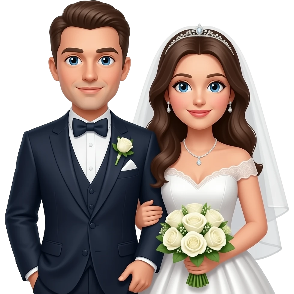 عکس منو همسرمو لباس عروس دامادی و استایل اروپایی درست کن ا emoji