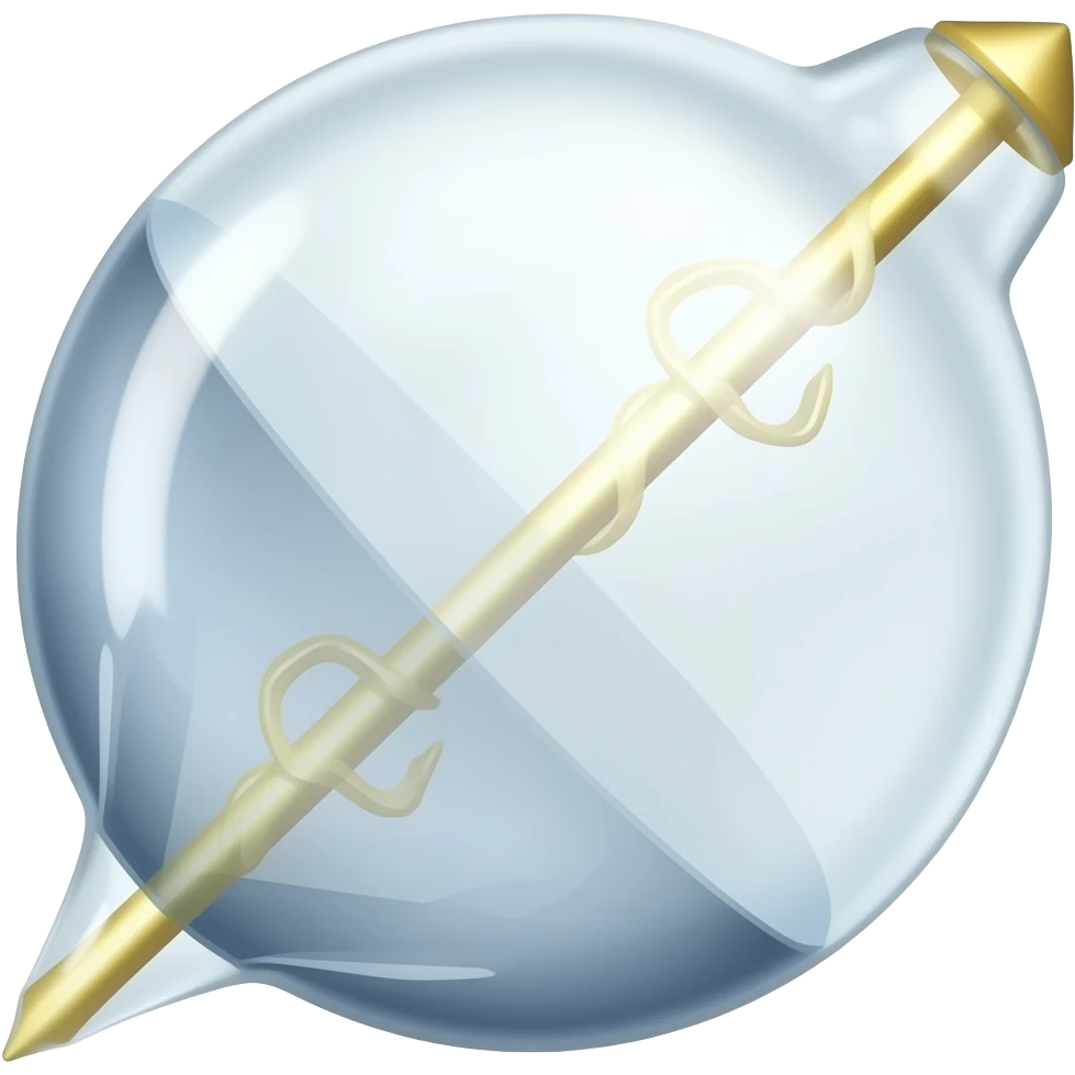 pendule de sourcier en cristal emoji