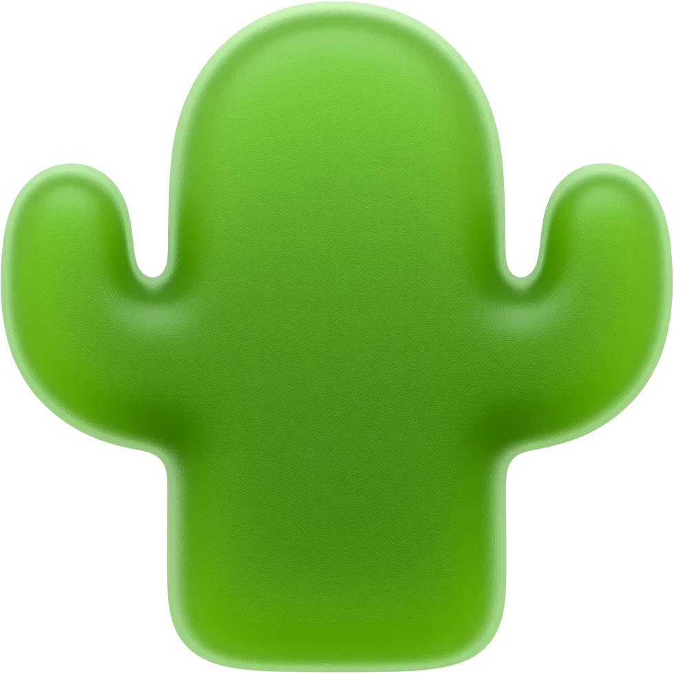 Cactus gummy beats emoji