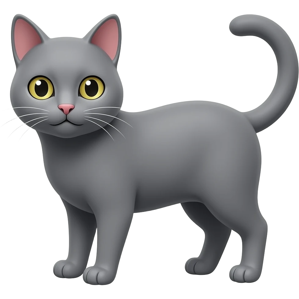 grey cat emoji