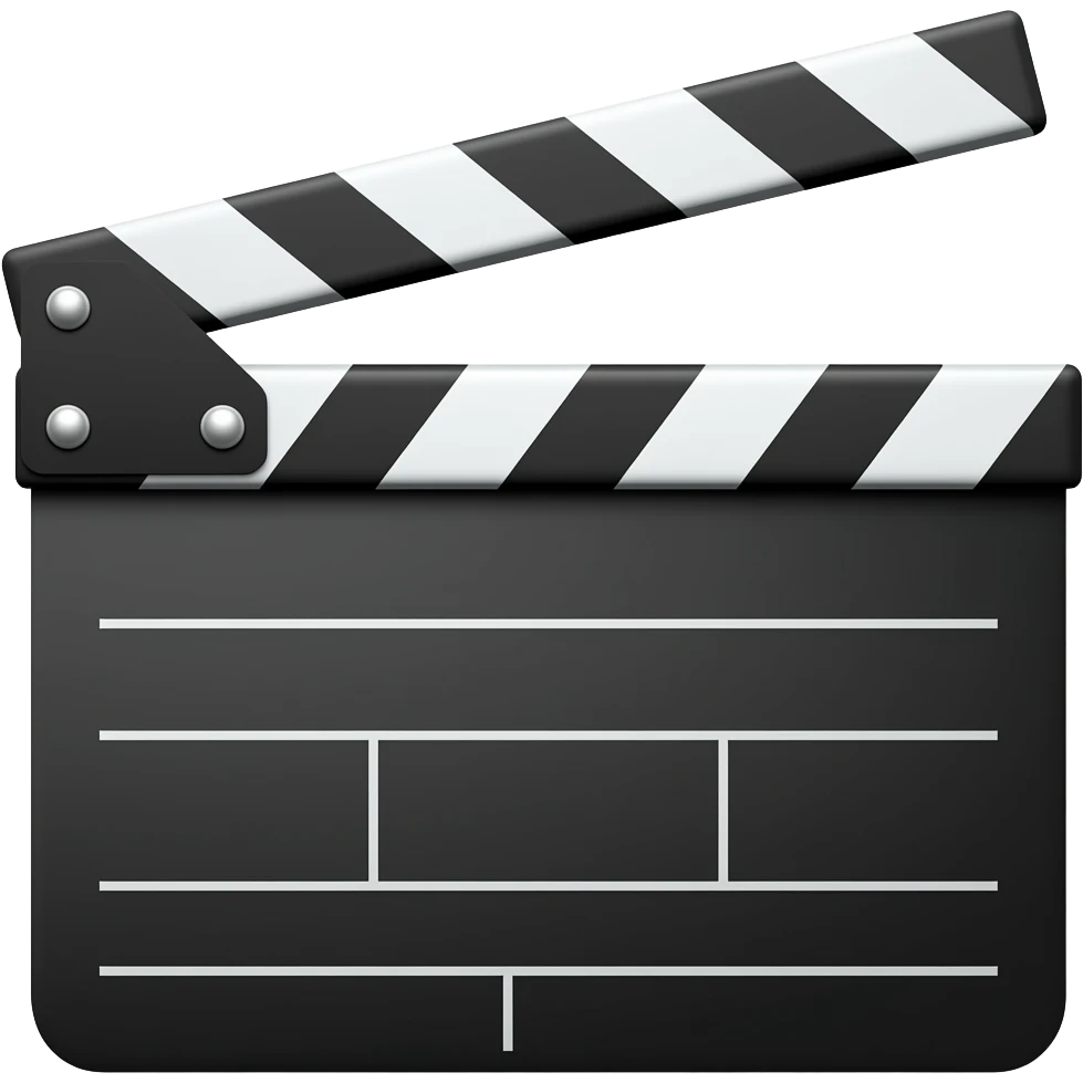 Clapperboard emoji
