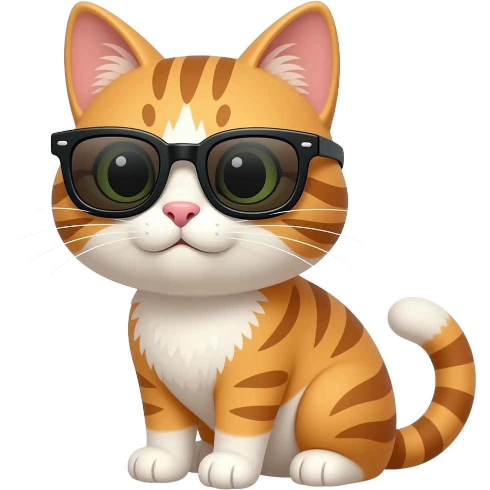 Cat wearing sunglasses emoji