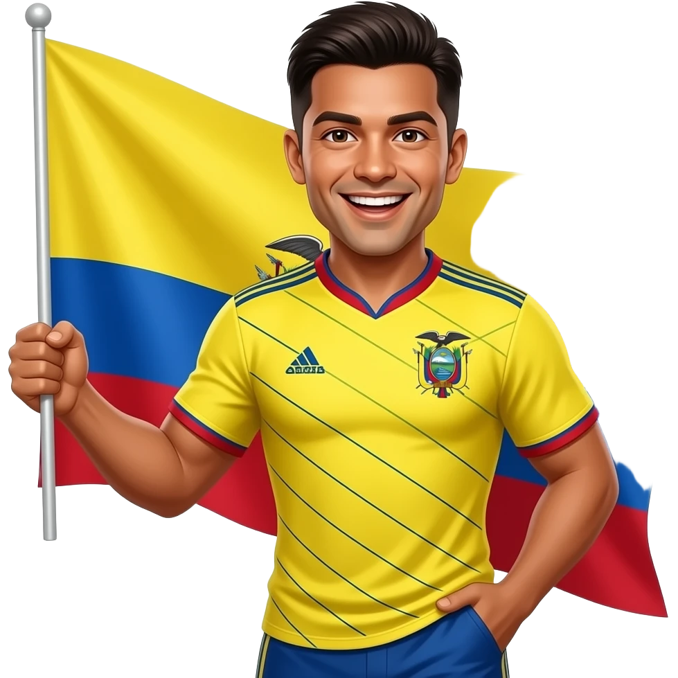 world cup happy ecuatorian emoji