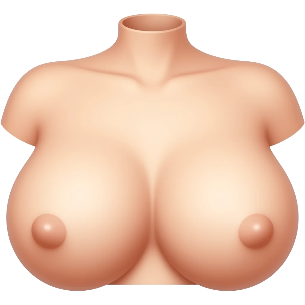 Boobs no clothes emoji