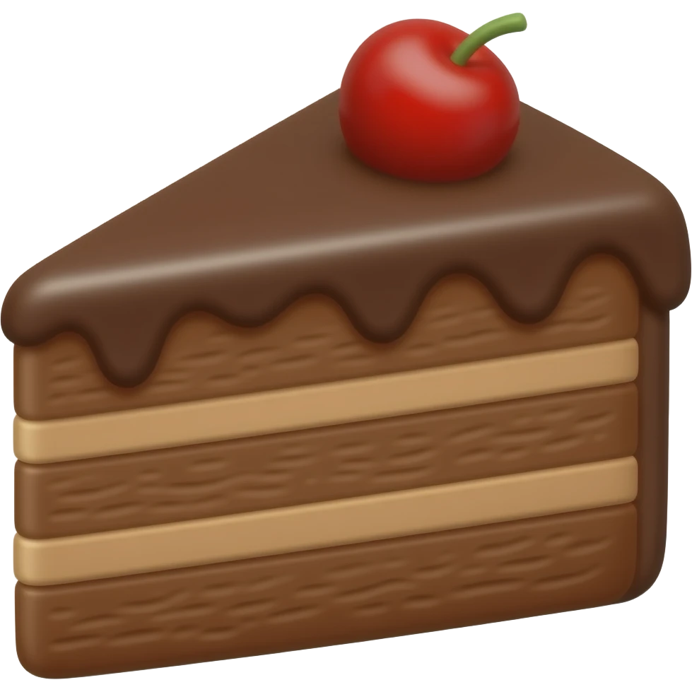 chocolate cake emoji