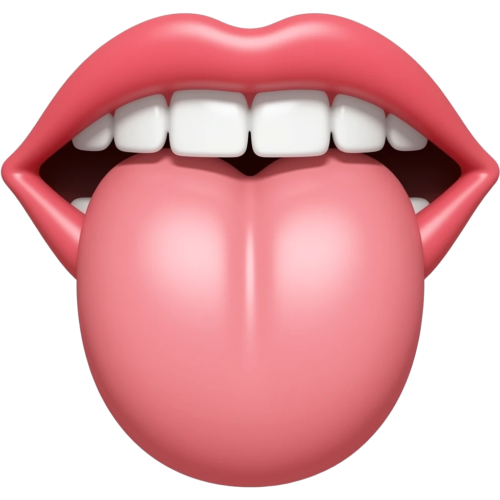 tongue and big ass emoji