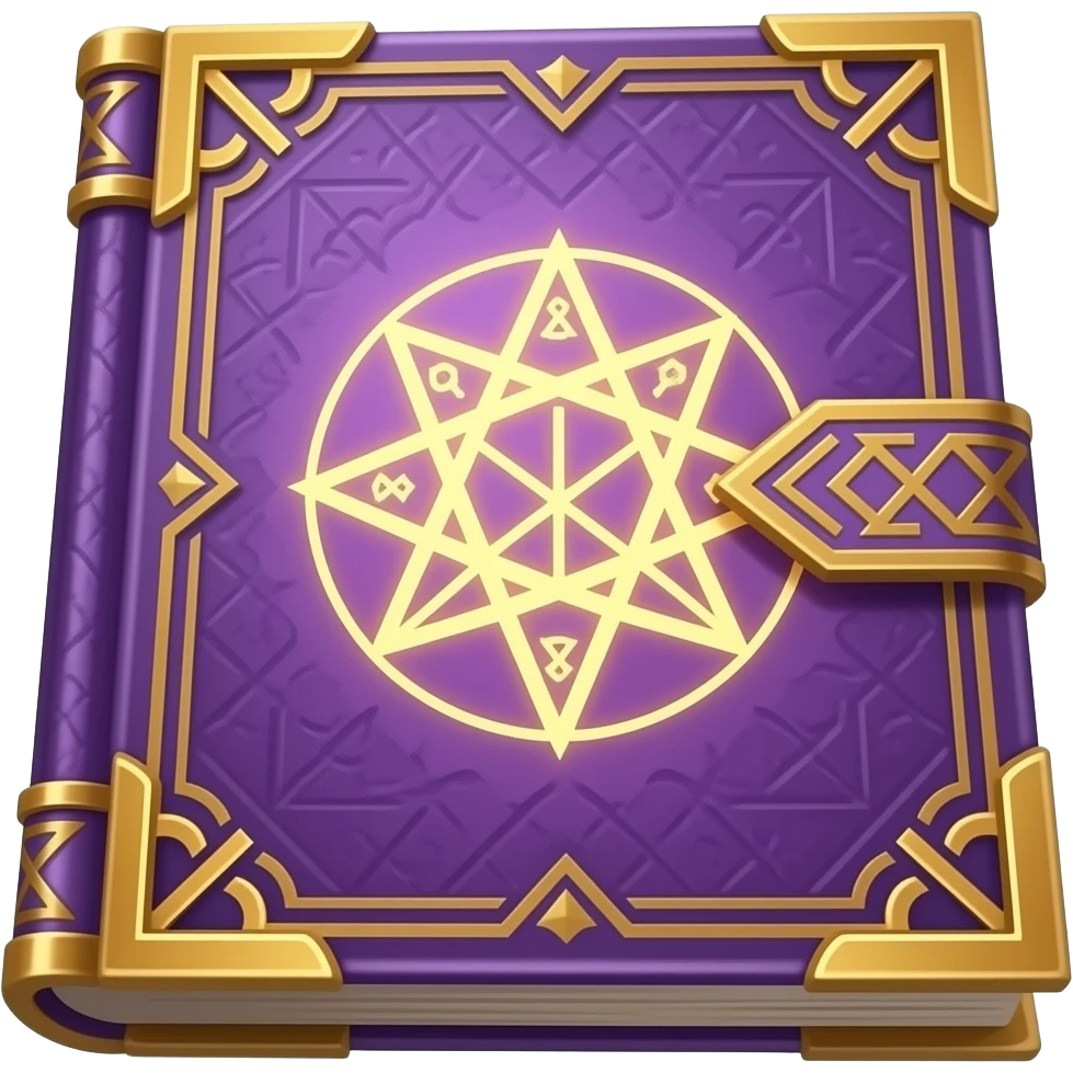 purple spellbook forward facing emoji