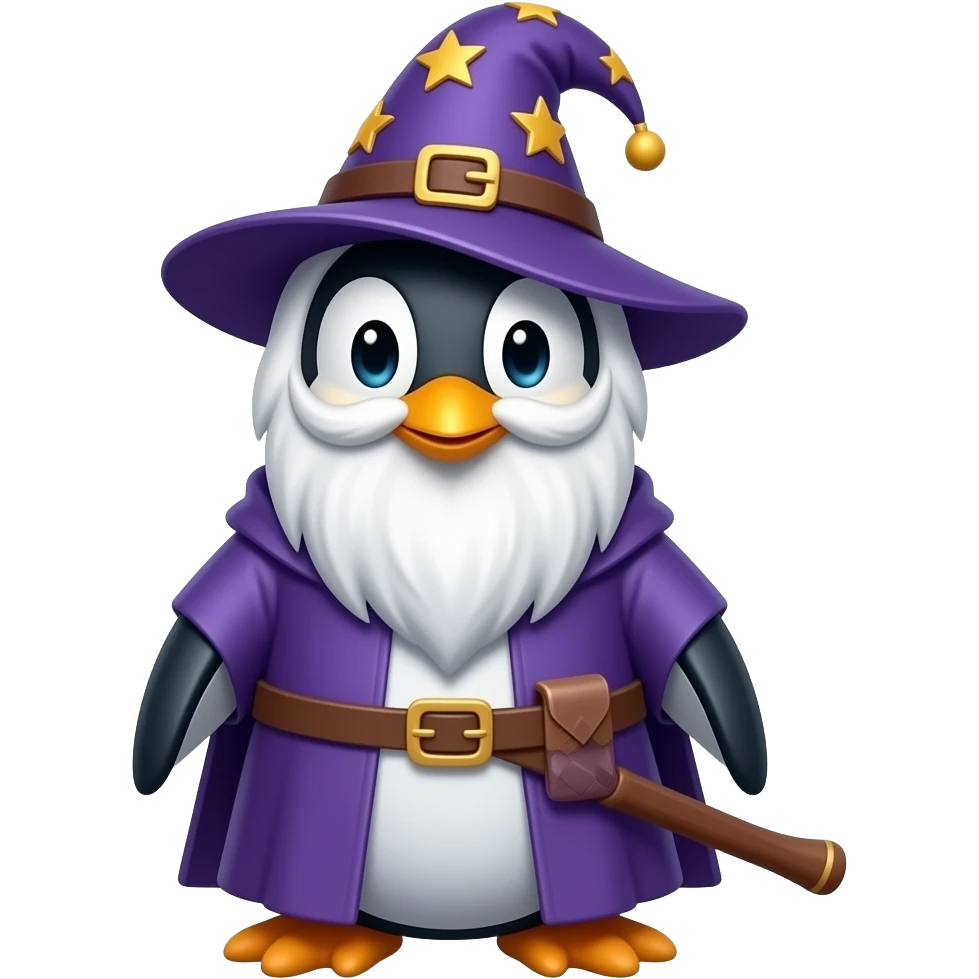 Penguin Wizard emoji