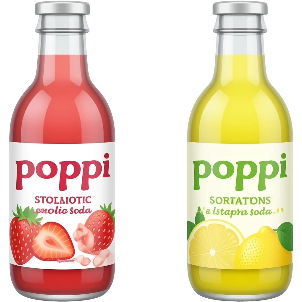 poppi probiotic soda strawberry lemon emoji