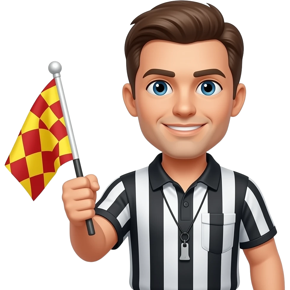 offside flag referee soccer emoji