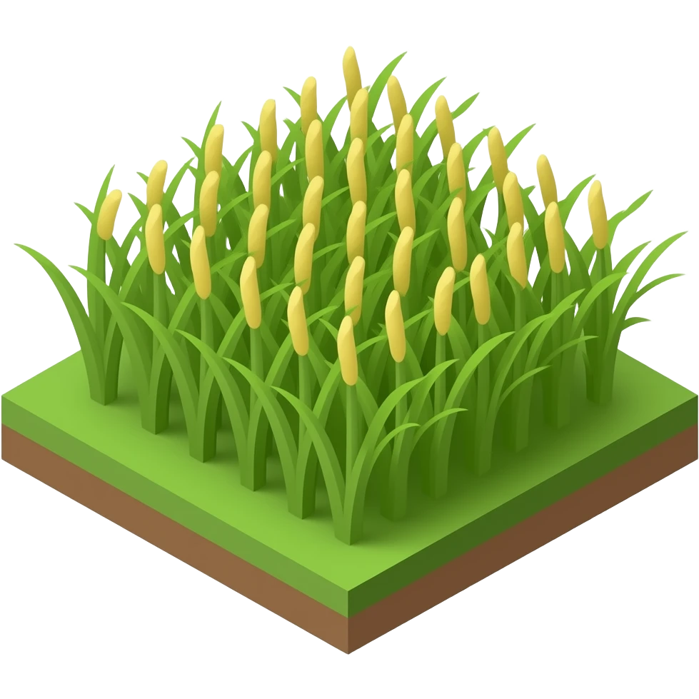 feather grass top view isometric emoji | AI Emoji Generator