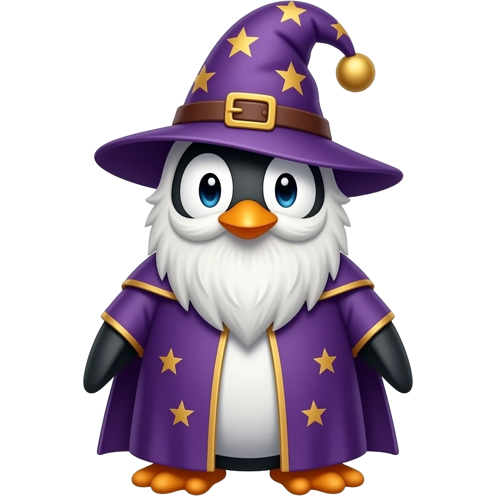 Penguin Wizard emoji