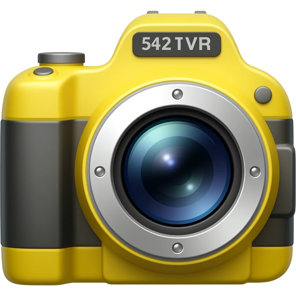 Yellow Camera emoji