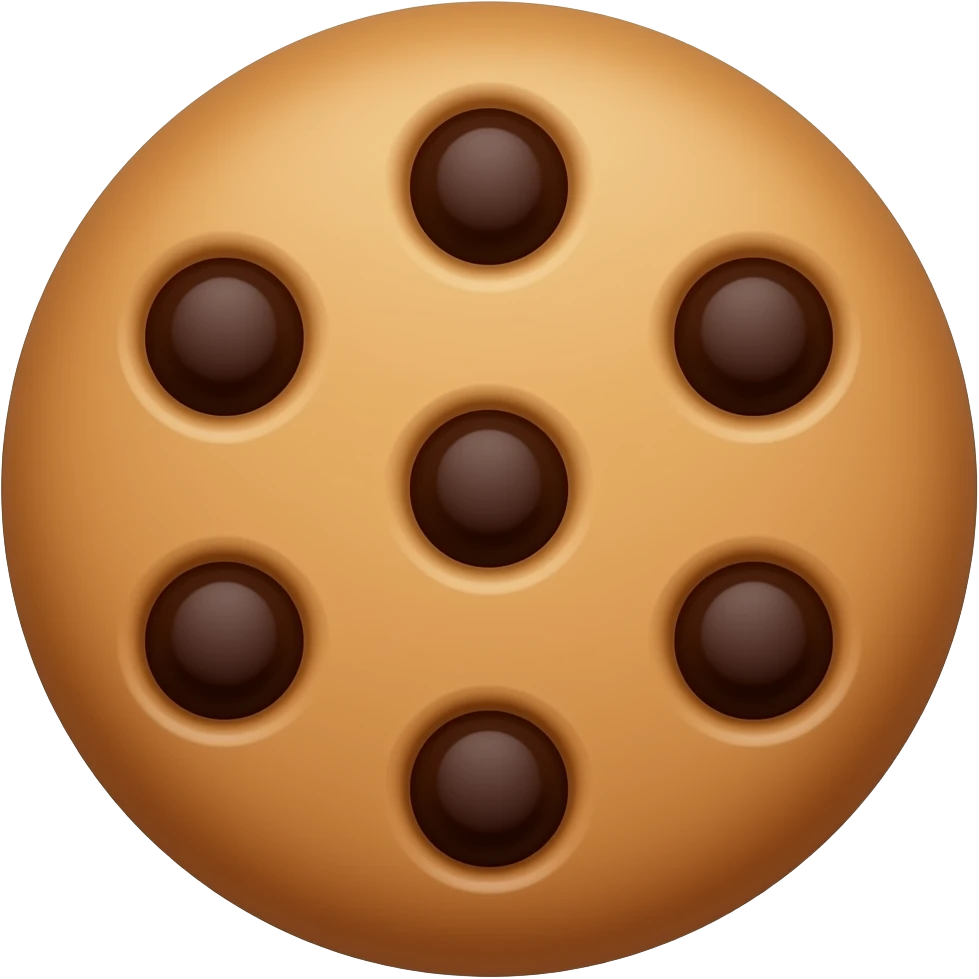 Triple chocolate cookie emoji